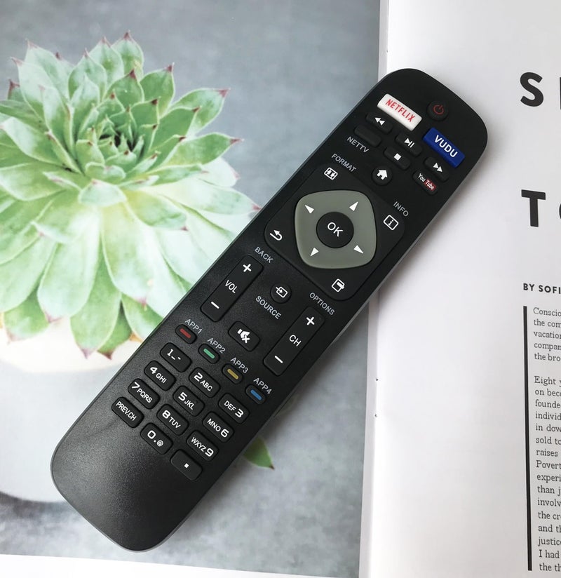 BOMAZ Replacement Remote Control for Philips 43PFL5602/F7 50PFL5601/F7 50PFL5602/F7 55PFL5901/F7 55PFL5601/F7 55PFL5402/F7 65PFL5602/F7 Smart TV - Image 5